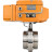 Затвор дисковый поворотный WBV3131E-2W-T-H Ду32 Ру10 резьбовой, корпус - пищевая нержавеющая сталь 304, уплотнение - EPDM, с электроприводом QT-N-005EM-A1-220VAC-У1 c датчиком обратной связи и входным управляющим сигналом 4-20мА HARK в Алматы