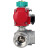 Кран шаровой BV3232P(4pc)-SP-3WL-T-ISO-H Ду20 Ру63 стандартнопроходной L-тип, внутренняя резьба, корпус - нержавеющая сталь 316, уплотнение - PTFE, пневмопривод PA-DA-052, пневмораспределитель 4M310-08 DC24V и магнитным переключателем ALS200D в Алматы
