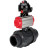 Кран шаровой BV4242E-FP-GRM-ISO Дн25 Ру10 полнопроходной, корпус - НПВХ, шар - НПВХ, уплотнение - EPDM, с пневмоприводом PA-DA-052 и БКВ APL-510N EX в Алматы