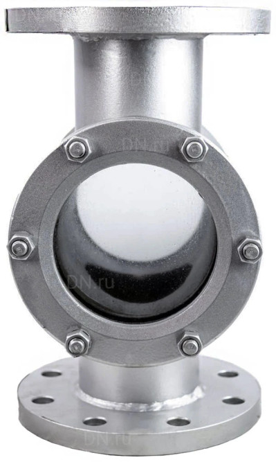 Стекло смотровое SG2-34G-F тип В ГОСТ 21836-2021 Ду100 Ру16, углеродистая сталь, фланцевое в Алматы