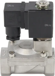 Клапан электромагнитный VS431-ET-NC-220VAC 3/4″ Ду20 Ру16, соленоидный двухходовой, корпус - нержавеющая сталь 304, уплотнение - EPDM, резьбовой, нормально-закрытый, пилотный, катушка - 220В