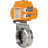 Затвор дисковый поворотный WBV3131E-2W-W-H Ду15 Ру10 под приварку, корпус - пищевая нержавеющая сталь 304, уплотнение - EPDM, с электроприводом QT-N-003EM-O1-24VDC-У1 24В HARK в Алматы