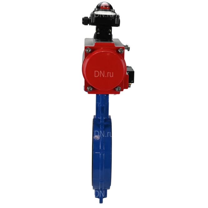 Затвор дисковый поворотный WBV1413E-2W-Fb-H Ду250 Ру16, корпус - чугун GGG50, диск - чугун GGG40, уплотнение - EPDM, с пневмоприводом PA-SA-210, пневмораспределителем 4M310-08 AC220V и БКВ APL-210N в Алматы