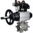 Кран шаровой BV3232P(3pc)-FP-SW-ISO-H Ду100 Ру63 полнопроходной, корпус - нержавеющая сталь SS316, под приварку, с пневмоприводом PA-DA-105-1, пневмораспределителем 4M310-08 AC220V, БКВ APL-410N EX, БПВ AFC2000 в Алматы