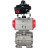 Кран шаровой BV3232P(3pc)-FP-SW-ISO-H Ду100 Ру63 полнопроходной, корпус - нержавеющая сталь SS316, под приварку, с пневмоприводом PA-DA-105, БКВ APL-410N EX в Алматы