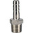 Штуцер елочка BF32-T-1/4-8 1/4″х8мм Ду8 Ру16 шланговый, корпус - нержавеющая сталь AISI 316 (CF8M), присоединение - наружная резьба/штуцер в Алматы