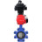 Затвор дисковый поворотный WBV1631E-2W-Fb-H Ду125 Ру16 LUG корпус - чугун QT450, диск - нержавеющая сталь 304, уплотнение - EPDM, с пневмоприводом PA-DA-105, пневмораспределителем 4M310-08 AC220V и БКВ APL-410N EX в Алматы