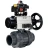 Кран шаровой BV4242E-FP-GRM-ISO Дн15 Ру10 полнопроходной, корпус - НПВХ, шар - НПВХ, уплотнение - EPDM, с пневмоприводом PA-DA-105-1, пневмораспределителем 4M310-08 DC24V и БКВ APL-410N EX в Алматы