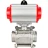 Кран шаровой BV3232P(3pc)-FP-W-ISO-H WDVF Ду15 Ру63 полнопроходной, трехсоставной, корпус - нержавеющая сталь 316, уплотнение - PTFE, под приварку, с пневмоприводом PA-DA-052, пневмораспределителем 4M310-08 AC220V в Алматы