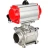 Кран шаровой BV3232P(3pc)-FP-W-ISO-H WDVF Ду15 Ру63 полнопроходной, трехсоставной, корпус - нержавеющая сталь 316, уплотнение - PTFE, под приварку, с пневмоприводом PA-DA-052, пневмораспределителем 4M310-08 AC220V в Алматы