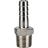 Штуцер елочка BF32-T-3/8-10 3/8″х10мм Ду10 Ру16 шланговый, корпус - нержавеющая сталь AISI 316 (CF8M), присоединение - наружная резьба/штуцер в Алматы