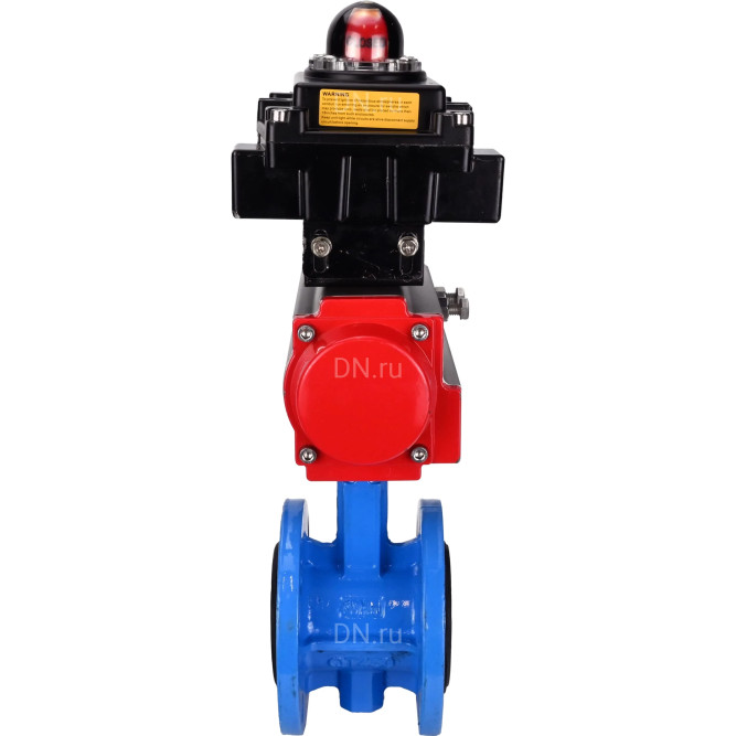Затвор дисковый поворотный WBV1313E-2W-F-H Ду200 Ру16 фланцевый, корпус - чугун GGG40, диск - чугун GGG40, уплотнение - EPDM, с пневмоприводом PA-DA-140 и БКВ APL-410N EX в Алматы