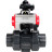 Кран шаровой BV4242E-FP-GRM-ISO Дн15 Ру10 полнопроходной, корпус - НПВХ, шар - НПВХ, уплотнение - EPDM, с пневмоприводом PA-DA-052, пневмораспределителем 4M310-08 AC220V и БКВ APL-210N в Алматы