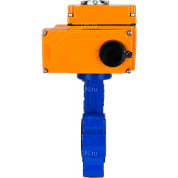 Затвор дисковый поворотный WBV1631N-2W-Fb-H Ду80 Ру16 LUG корпус - чугун QT450, диск - нержавеющая сталь 304, уплотнение - NBR, межфланцевый, с электроприводом QT-N-005EM-O1-380VAC-У1 380В