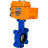 Затвор дисковый поворотный WBV1631N-2W-Fb-H Ду80 Ру16 LUG корпус - чугун QT450, диск - нержавеющая сталь 304, уплотнение - NBR, межфланцевый, с электроприводом QT-N-005EM-O1-380VAC-У1 380В в Алматы