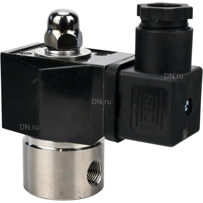 Клапан электромагнитный VS331-ET-NC-24VDC 1/8″ Ду6 Ру10, соленоидный двухходовой, корпус - нержавеющая сталь 304, уплотнение - EPDM, резьбовой, нормально-закрытый, прямого действия, катушка - 24В в Алматы