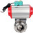 Затвор дисковый поворотный кламповый WBV3131S-2W-C-H Ду65 Ру10 корпус - пищевая нержавеющая сталь 304, уплотнение - Silicon, с пневмоприводом PA-DA-052 и магнитным переключателем ALS200D в Алматы