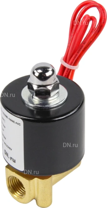 Клапан электромагнитный VS100-ET-NC-24VAC 1/4″ Ду8 Ру10 прямого действия двухходовой, корпус - латунь, присоединение - внутренняя резьба, уплотнение - EPDM, нормально-закрытый, катушка - 24 В AC в Алматы