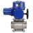 Кран шаровой BV3232P(3pc)-FP-W-ISO-H Ду25 Ру63 полнопроходной двухходовой, нержавеющая сталь SS316, под приварку, уплотнение - PTFE, с 1/4-оборотным электроприводом QT-N-005M-O2-220VAC-У1 в Алматы