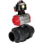 Кран шаровой BV4242E-FP-GRM-ISO Дн65 Ру10 полнопроходной, корпус - НПВХ, шар - НПВХ, уплотнение - EPDM, с пневмоприводом PA-DA-065 и БКВ APL-510N EX в Алматы