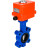 Затвор дисковый поворотный WBV1616E-2W-Fb-H Ду50 Ру16 LUG корпус - чугун QT450, диск - чугун QT450, уплотнение - EPDM, межфланцевый, с электроприводом QT-N-003EM-O1-220VAC-У1 MINI 220В в Алматы