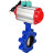 Затвор дисковый поворотный WBV1616E-2W-Fb-H Ду125 Ру16 LUG корпус - чугун QT450, диск - чугун QT450, уплотнение - EPDM, с пневмоприводом PA-DA-105 и магнитным переключателем ALS200D в Алматы