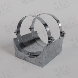 Опора скользящая ППУ ПЭ 133 мм хомутовая