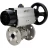 Кран шаровой BV3232P(3pc)-FP-F-ISO-H Ду100 Ру25 фланцевый с ISO-фланцем, корпус - нержавеющая сталь 316, полнопроходной, уплотнение - PTFE, с пневмоприводом PA-DA-105-1 в Алматы