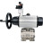 Кран шаровой BV3232P(3pc)-FP-SW-ISO-H Ду100 Ру63 полнопроходной, корпус - нержавеющая сталь SS316, под приварку, с пневмоприводом PA-DA-105-1, пневмораспределителем 4M310-08 DC24V, БПВ AFC2000 в Алматы