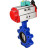 Затвор дисковый поворотный WBV1616E-2W-Fb-H Ду150 Ру16 LUG корпус - чугун QT450, диск - чугун QT450, уплотнение - EPDM, с пневмоприводом PA-DA-105 и магнитным переключателем ALS200D в Алматы