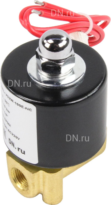 Клапан электромагнитный VS100-VT-NC-24VAC 1/8″ Ду6 Ру10 прямого действия двухходовой, корпус - латунь, присоединение - внутренняя резьба, уплотнение - VITON, нормально-закрытый, катушка - 24 В AC в Алматы