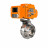 Затвор дисковый поворотный WBV3131E-2W-T-H Ду20 Ру10 резьбовой, корпус - пищевая нержавеющая сталь 304, уплотнение - EPDM, с электроприводом QT-N-005EM-B1-220VAC-У1 c датчиком обратной связи и входным управляющим сигналом 0-10В HARK в Алматы