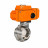 Затвор дисковый поворотный WBV3131E-2W-T-H Ду20 Ру10 резьбовой, корпус - пищевая нержавеющая сталь 304, уплотнение - EPDM, с электроприводом QT-N-005EM-B1-220VAC-У1 c датчиком обратной связи и входным управляющим сигналом 0-10В HARK в Алматы