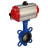 Затвор дисковый поворотный WBV1132N-2W-Fb-H Ду125 Ру16, корпус - чугун GG25, диск - нержавеющая сталь 316L, уплотнение - NBR, с пневмоприводом PA-DA-105 двойного действия, пневмораспределителем 4M310-08 AC220V в Алматы