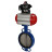Затвор дисковый поворотный WBV1413E-2W-Fb-H Ду200 Ру16, корпус - чугун GGG50, диск - чугун GGG40, уплотнение - EPDM, с пневмоприводом PA-DA-130 двойного действия, пневмораспределителем 4M310-08 AC220V, БКВ APL-410N EX в Алматы