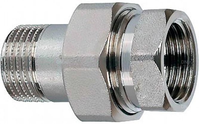 Соединение разъемное (американка) А-304-НР-ВР-PTFE 2″ Ду50 Ру20 с уплотнением под гайкой по плоскости, корпус - нержавеющая сталь AISI 304, присоединение - наружная/внутренняя резьба, тип резьбы - BSPT/BSPP в Алматы