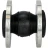 Компенсатор резиновый CR-E25-F Ду32 Ру10, резиновая вставка (корпус) - EPDM, тип присоединения - фланцевый, материал фланцев - сталь углеродистая оцинкованная в Алматы