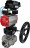 Кран шаровой BV3232P(4pc)-SP-3WL-T-ISO-H Ду10 Ру63 ст.проходной 3-ходовой, L-тип, нерж. сталь SS316, внутренняя резьба, PTFE, с пн.приводом PA-DA-065, ручным дублером MON1-250-T26-ISO и эл.пневматич. позиционером YT-1000RSN без обратной связи в Алматы