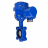 Затвор дисковый поворотный WBV1631N-2W-Fb-H Ду65 Ру16 LUG межфланцевый, корпус - чугун QT450, диск - нержавеющая сталь AISI 304, уплотнение - NBR, с электроприводом QT-N-005M-O2-380VAC-У1 с моментной муфтой и штурвалом в Алматы