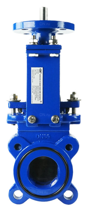 Задвижка шиберная GVKN1331N-2W-Fb-ISO Ду50 Ру10 двусторонняя, межфланцевая, шпиндель - невыдвижной, корпус - чугун GGG40, шибер - нержавеющая сталь 304, уплотнение - NBR, с ISO-фланцем и голым штоком, круглый шток 16, F10 в Алматы
