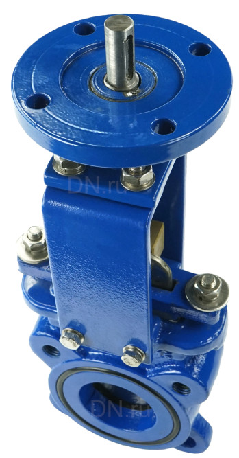 Задвижка шиберная GVKN1331N-2W-Fb-ISO Ду50 Ру10 двусторонняя, межфланцевая, шпиндель - невыдвижной, корпус - чугун GGG40, шибер - нержавеющая сталь 304, уплотнение - NBR, с ISO-фланцем и голым штоком, круглый шток 16, F10 в Алматы