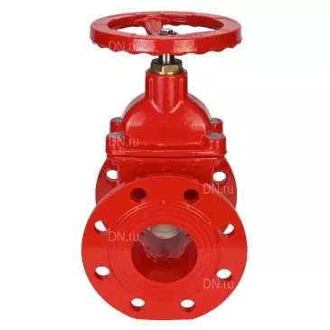 Задвижка клиновая 30ч39р (аналог МЗВГ) GVWN1414S-2W-F-S red Ду150 Ру10/16 фланцевая, корпус - чугун GGG50, уплотнение - силикон, со штурвалом и невыдвижным штоком, цвет - красный в Алматы
