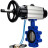 Затвор дисковый поворотный WBV1631E-2W-Fb-H Ду150 Ру16 LUG корпус - чугун QT450, диск - нержавеющая сталь 304, уплотнение - EPDM, с пневмоприводом PA-DA-105-1 и пневмораспределителем 4V320-10 AC220V в Алматы