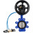 Затвор дисковый поворотный WBV1631E-2W-Fb-H Ду150 Ру16 LUG корпус - чугун QT450, диск - нержавеющая сталь 304, уплотнение - EPDM, с пневмоприводом PA-DA-105-1 и пневмораспределителем 4V320-10 AC220V в Алматы