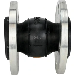 Компенсатор резиновый CR-E25-F Ду65 Ру10, резиновая вставка (корпус) - EPDM, тип присоединения - фланцевый, материал фланцев - сталь углеродистая оцинкованная
