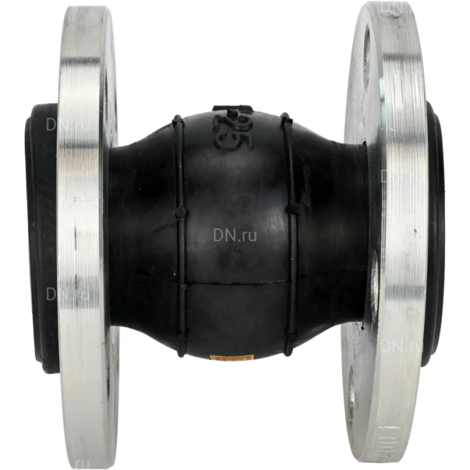 Компенсатор резиновый CR-E25-F Ду65 Ру10, резиновая вставка (корпус) - EPDM, тип присоединения - фланцевый, материал фланцев - сталь углеродистая оцинкованная в Алматы
