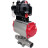 Кран шаровой BV3131P(3pc)-FP-W-ISO-H LONG Ду40 Ру40 полнопроходной, корпус - нержавеющая сталь 304, уплотнение - PTFE, под приварку, с пневмоприводом PA-SA-105, пневмораспределителем 4M310-08 DC24V, БКВ APL-510N EX и БПВ AFC2000 в Алматы