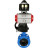 Затвор дисковый поворотный WBV1313E-2W-F-H Ду50 Ру16 фланцевый, корпус - чугун GGG40, диск - чугун GGG40, уплотнение - EPDM, с пневмоприводом PA-DA-105, БКВ APL-510N EX и ручным дублером MON1-250-T26-ISO в Алматы