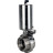 Затвор дисковый поворотный WBV3131E-2W-T-H Ду50 Ру10 резьбовой, пищевая нержавеющая сталь 304, уплотнение – EPDM, с пневмоприводом PA-SA-85 с возвратными пружинами в Алматы