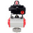Кран шаровой BV3232P(4pc)-SP-3WL-T-ISO-H Ду65 Ру40 стандартнопроходной трехходовой L-тип, нержавеющая сталь SS316, внутренняя резьба, уплотнение - PTFE, с пневмоприводом PA-DA-83 и блоком концевых выключателей APL-410N EX в Алматы